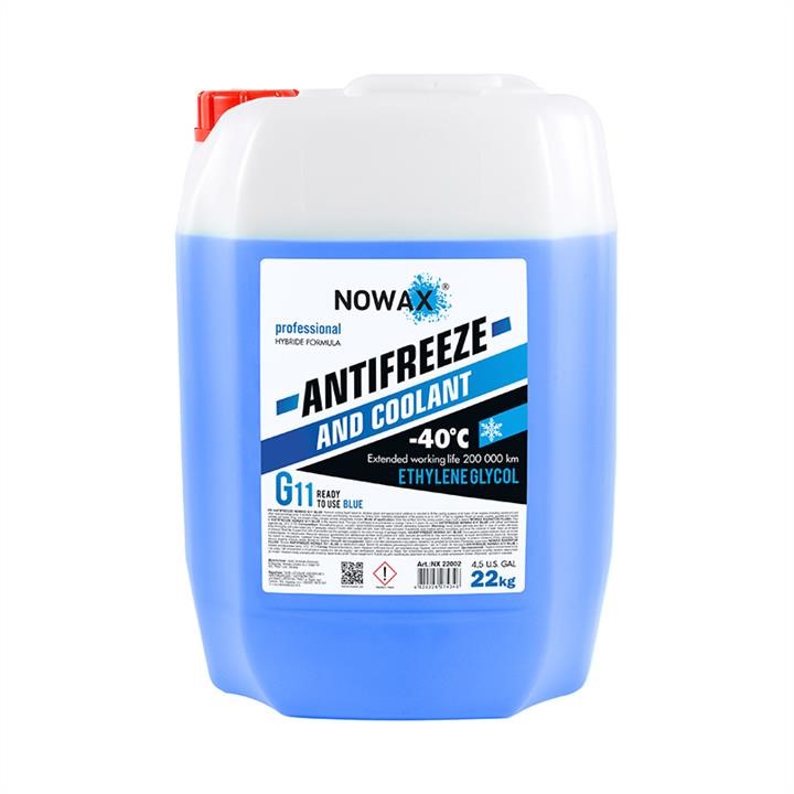 Nowax NX22002 Nowax Antifreezee G11 22kg Blue ready-mixed solution NX22002: Buy near me in Poland at 2407.PL - Good price!