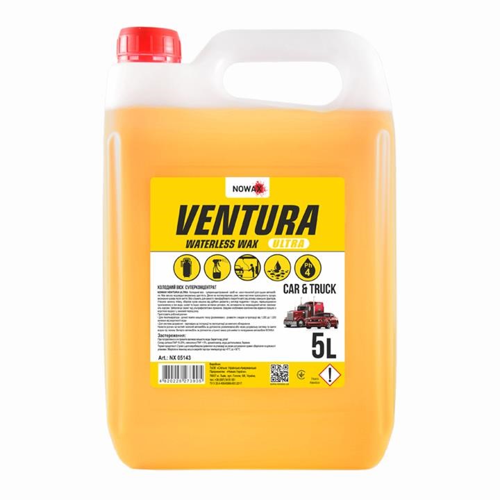 Nowax NX05143 Nowax Ventura Ultra Waterless Wax super concentrate, 5L NX05143: Buy near me in Poland at 2407.PL - Good price!
