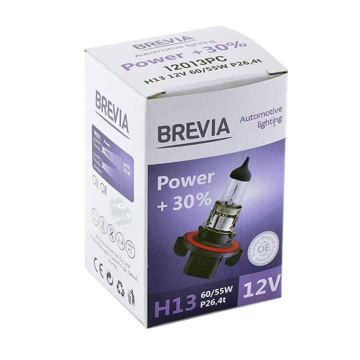 Brevia 12013PC Галогеновая лампа Brevia H13 12V 60/55W P26.4t Power +30% CP 12013PC: Отличная цена - Купить в Польше на 2407.PL!