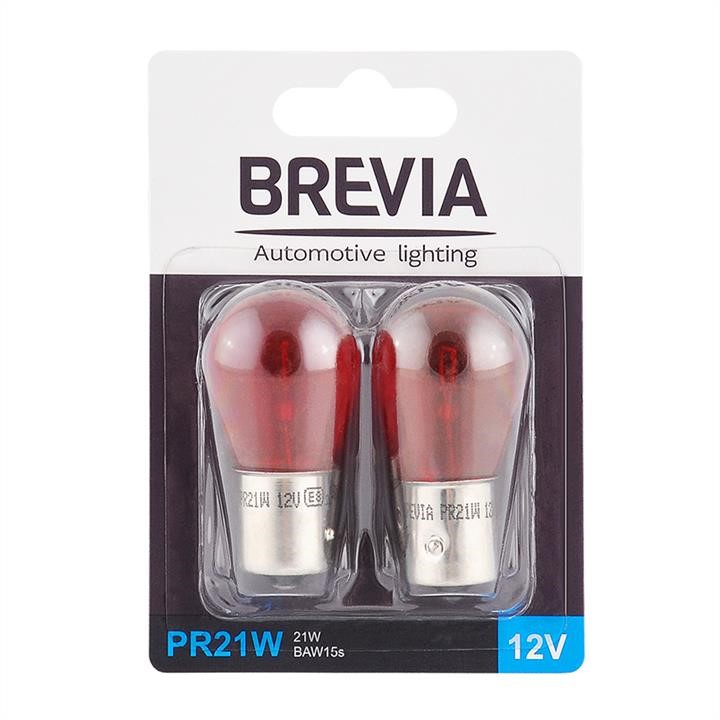 Brevia 12326B2 Incandescent lamp Brevia PR21 12V 21W BAW15s Red 2 pcs. 12326B2: Buy near me at 2407.PL in Poland at an Affordable price!