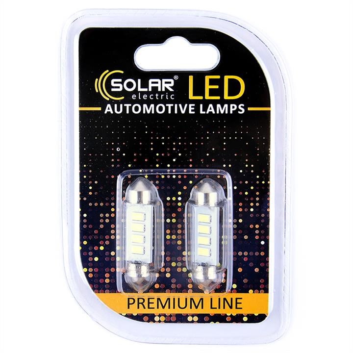 Solar SL1353 Лампа светодиодная Solar 12V SV8.5 T11x39 4SMD white, 2 шт SL1353: Отличная цена - Купить в Польше на 2407.PL!