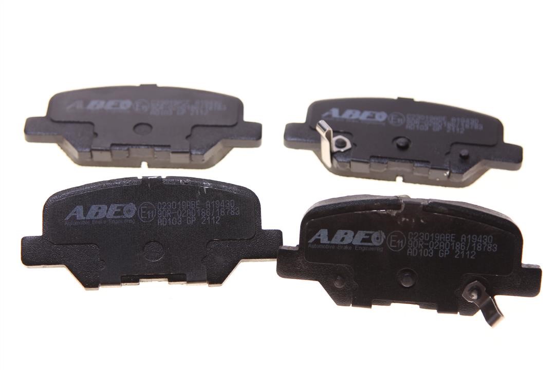 ABE C23019ABE-DEFECT Rear disc brake pads, set, Installation traces C23019ABEDEFECT: Buy near me in Poland at 2407.PL - Good price!