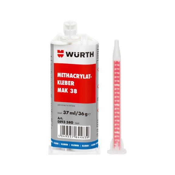 Wurth 0893580 Two-component structural adhesive, 38 ml 0893580: Buy near me in Poland at 2407.PL - Good price!