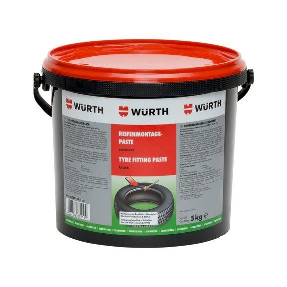 Wurth 08901241 Tire paste black 5 kg 08901241: Buy near me in Poland at 2407.PL - Good price!