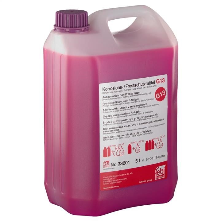 febi 38201 Antifreeze concentrate G13 ANTIFREEZE, purple, 5 L 38201: Buy near me at 2407.PL in Poland at an Affordable price!