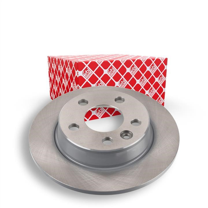 Rear brake disc, non-ventilated febi 14162