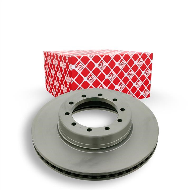 Front brake disc ventilated febi 18021