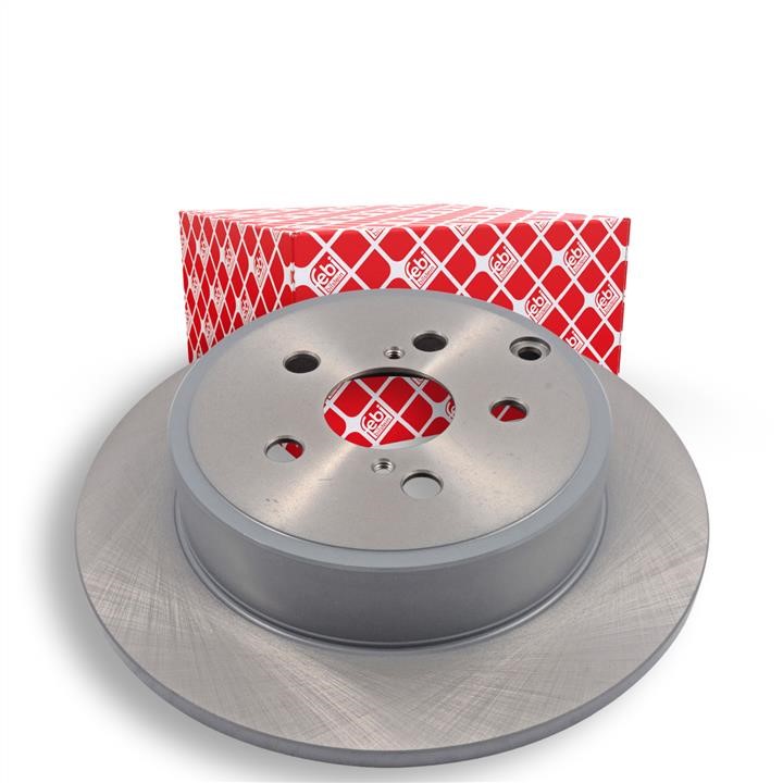 Rear brake disc, non-ventilated febi 26061