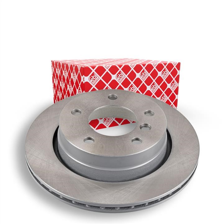Rear ventilated brake disc febi 12324
