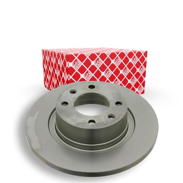 Rear brake disc, non-ventilated febi 26739