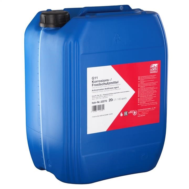 febi 22270 Antifreeze concentrate G11 ANTIFREEZE, blue, 20 l 22270: Buy near me in Poland at 2407.PL - Good price!