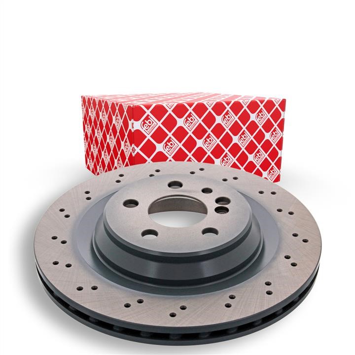 Rear ventilated brake disc febi 43943