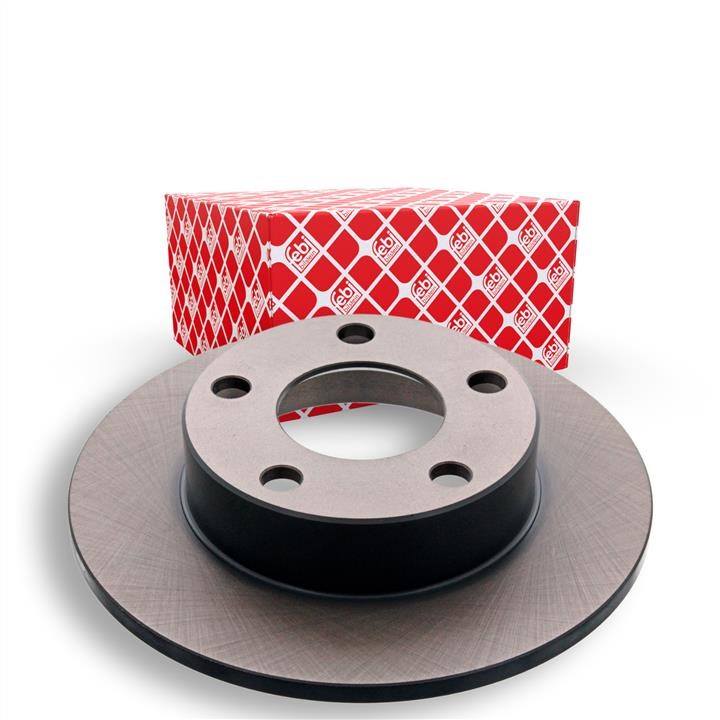 Rear brake disc, non-ventilated febi 11398
