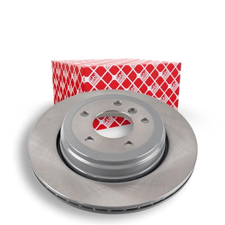 Rear ventilated brake disc febi 24344