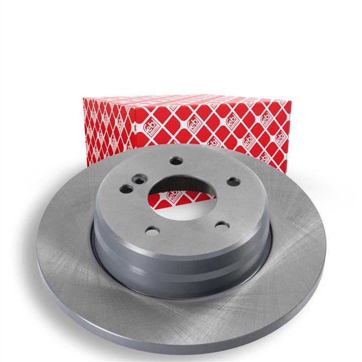 Rear brake disc, non-ventilated febi 17829