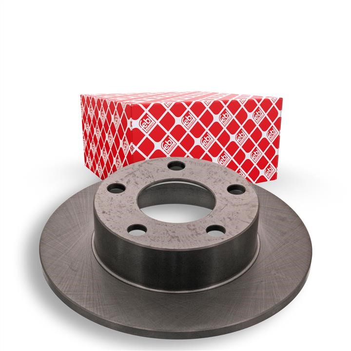 Rear brake disc, non-ventilated febi 43846