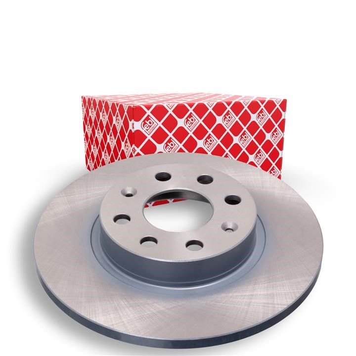 Unventilated front brake disc febi 43919