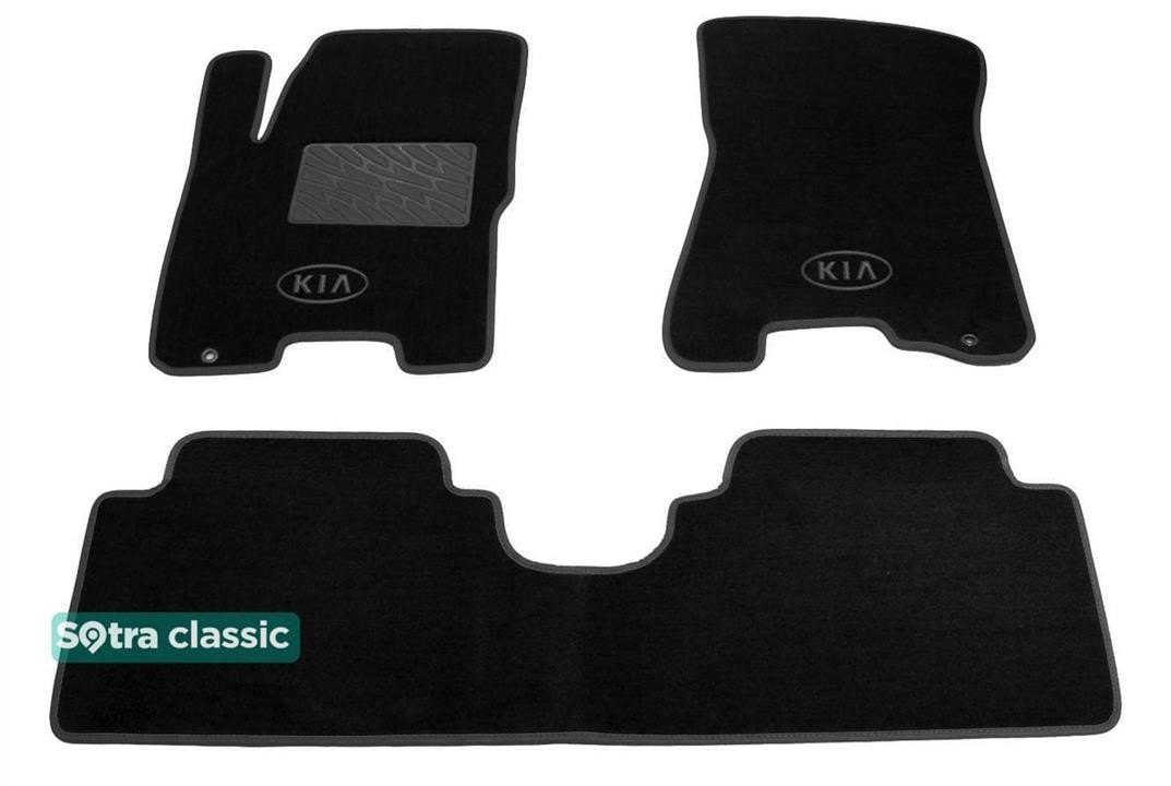 Sotra 01274-GD-BLACK The carpets of the Sotra interior are two-layer Classic black for Kia Sportage (mkII) 2004-2010, set 01274GDBLACK: Buy near me in Poland at 2407.PL - Good price!