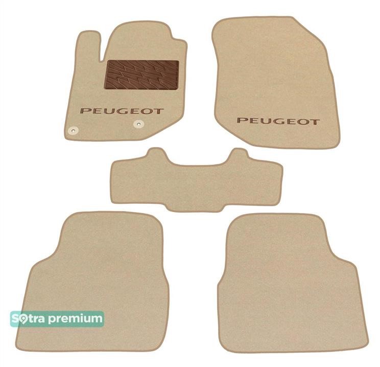 Sotra 09166-CH-BEIGE Sotra interior mat, two-layer Premium beige for Peugeot 208 (mkII); 2008 (mkII) 2019- 09166CHBEIGE: Buy near me in Poland at 2407.PL - Good price!