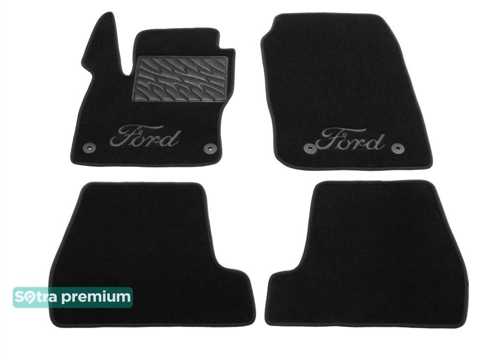 Sotra 90060-CH-GRAPHITE Коврики салона Sotra двухслойные Premium темно-серые для Ford Focus (mkIII) 2015-2018, комплект 90060CHGRAPHITE: Отличная цена - Купить в Польше на 2407.PL!