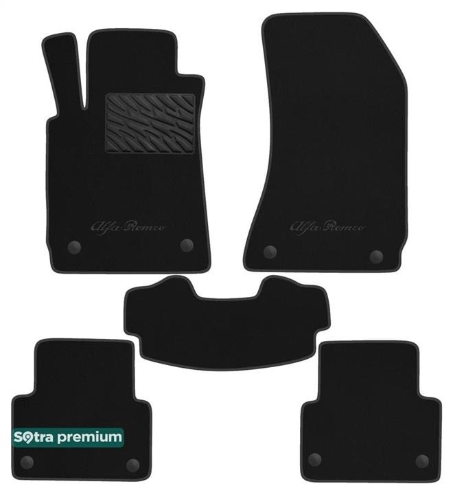 Sotra 90747-CH-GRAPHITE The carpets of the Sotra interior are two-layer Premium dark-gray for Alfa Romeo 159 (mkI) (with clips on row 2) 2004-2011, set 90747CHGRAPHITE: Buy near me in Poland at 2407.PL - Good price!
