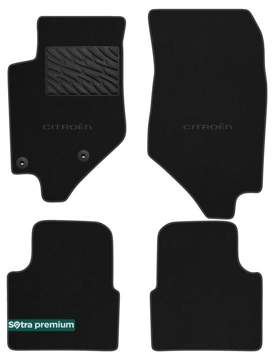Sotra 90777-CH-BLACK The carpets of the Sotra interior are two-layer Premium black for Citroen C4 (mkIII) (not electric) 2020-, set 90777CHBLACK: Buy near me in Poland at 2407.PL - Good price!