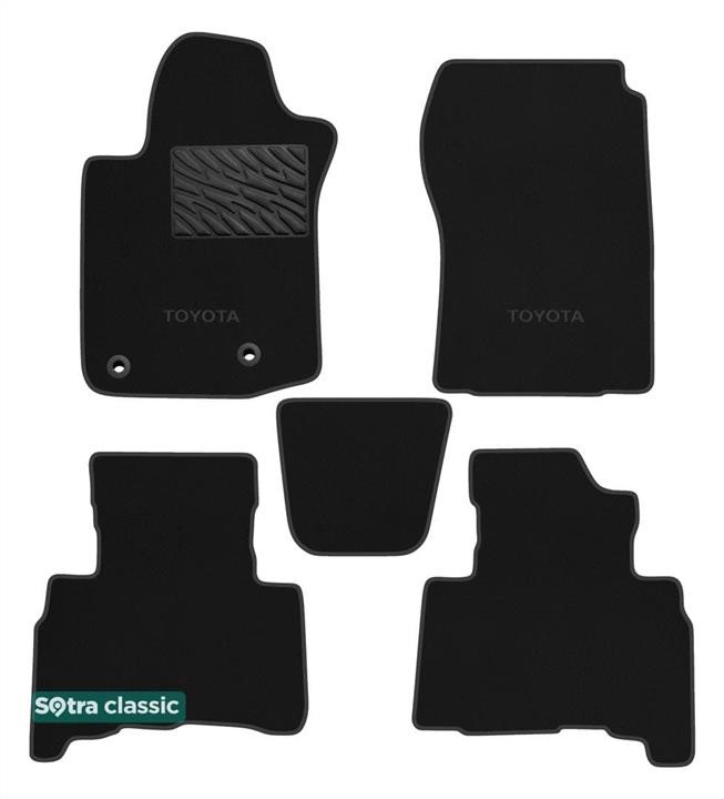 Sotra 90778-GD-BLACK The carpets of the Sotra interior are two-layer Classic black for Toyota Land Cruiser Prado (J150) (2 clips) 2013-, set 90778GDBLACK: Buy near me in Poland at 2407.PL - Good price!