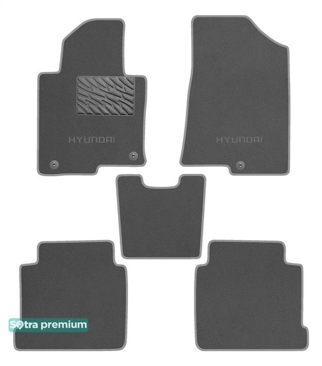 Sotra 90929-CH-GREY The carpets of the Sotra interior are two-layer Premium gray for Hyundai Sonata (mkVII) 2015-2019 (KOR), set 90929CHGREY: Buy near me in Poland at 2407.PL - Good price!