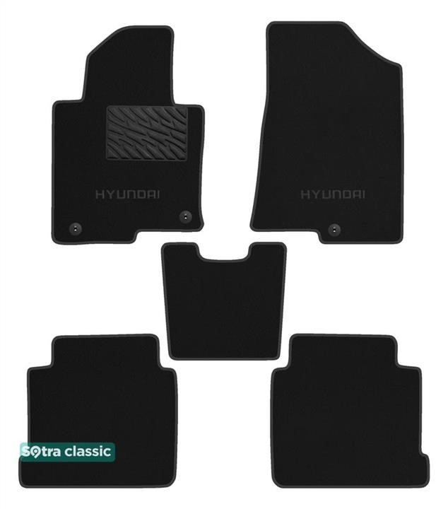 Sotra 90929-GD-BLACK The carpets of the Sotra interior are two-layer Classic black for Hyundai Sonata (mkVII) 2015-2019 (KOR), set 90929GDBLACK: Buy near me in Poland at 2407.PL - Good price!