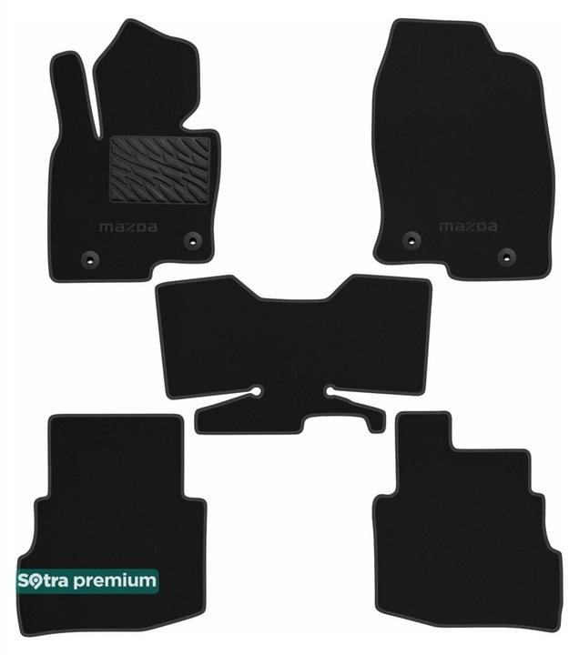 Sotra 90933-CH-BLACK The carpets of the Sotra interior are two-layer Premium black for Mazda CX-9 (mkII) (1-2 row) 2016-, set 90933CHBLACK: Buy near me in Poland at 2407.PL - Good price!
