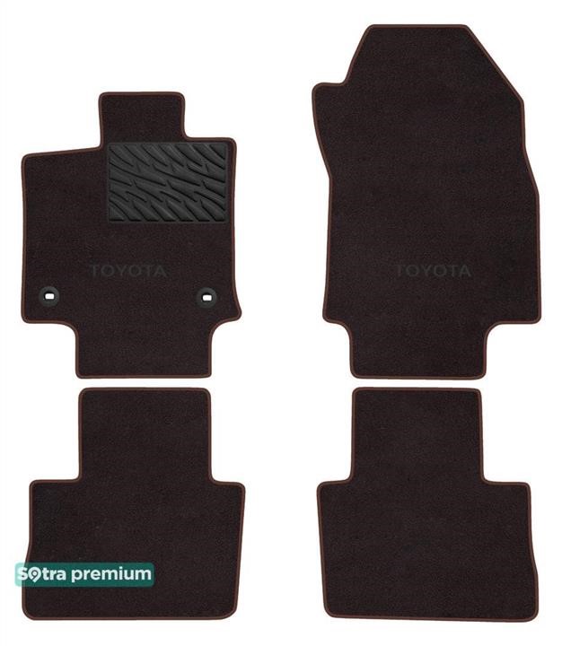 Sotra 90939-CH-CHOCO Коврики салона Sotra двухслойные Premium коричневые для Toyota RAV4 (mkV)(гибрид) 2018-, комплект 90939CHCHOCO: Отличная цена - Купить в Польше на 2407.PL!