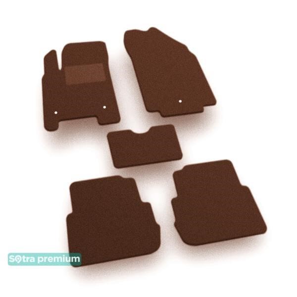 Sotra 07998-CH-CHOCO The carpets of the Sotra interior are two-layer Premium brown for Chevrolet Spark (mkIII) (electric) 2013-2016, set 07998CHCHOCO: Buy near me in Poland at 2407.PL - Good price!