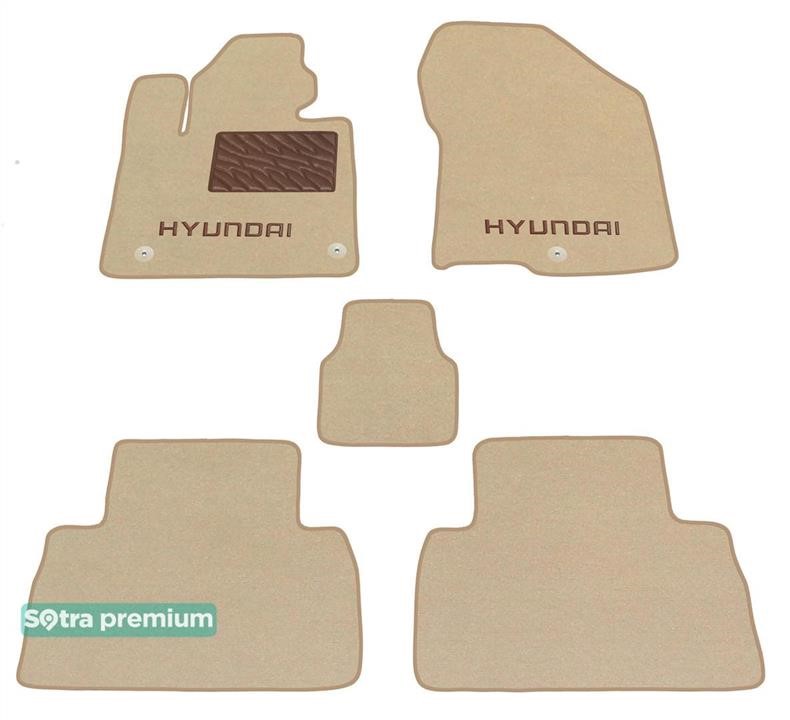 Sotra 09130-CH-BEIGE The carpets of the Sotra interior are two-layer Premium beige for Hyundai Santa Fe (mkIV) 2018-2020, set 09130CHBEIGE: Buy near me in Poland at 2407.PL - Good price!