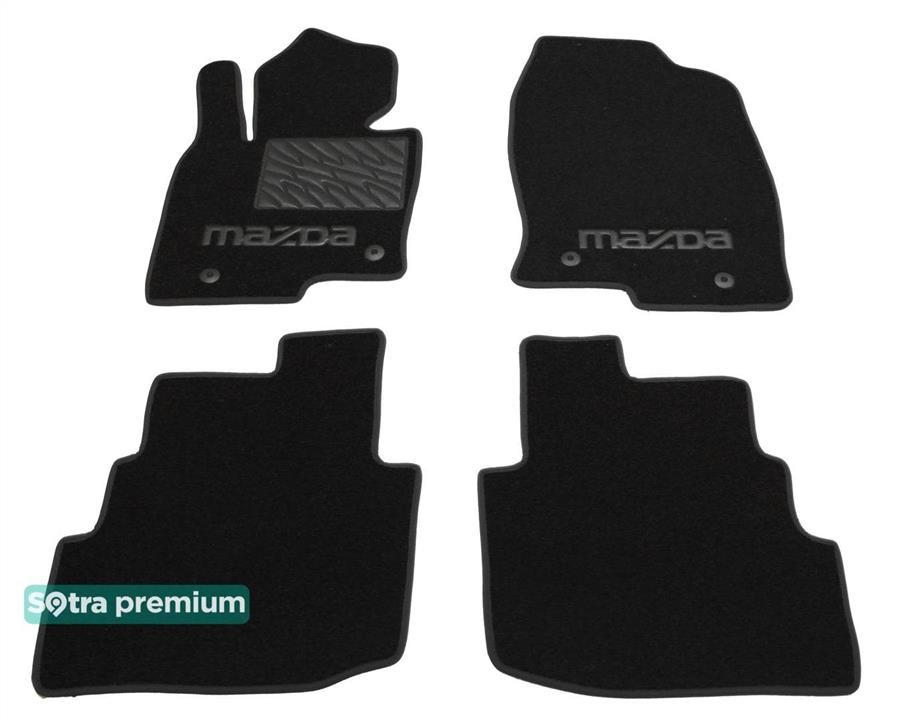 Sotra 90224-CH-GRAPHITE Килимки салону Sotra двошарові Premium темно-сірі для Mazda CX-9 (mkII)(1-2 ряд) 2016-, комплект 90224CHGRAPHITE: Приваблива ціна - Купити у Польщі на 2407.PL!