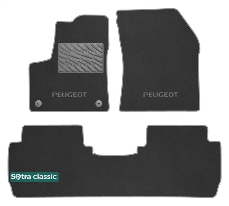Sotra 90434-GD-GREY The carpets of the Sotra interior are two-layer Classic gray for Peugeot 5008 (mkII) 2017-, set 90434GDGREY: Buy near me in Poland at 2407.PL - Good price!