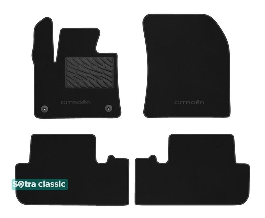 Sotra 90556-GD-BLACK The carpets of the Sotra interior are two-layer Classic black for Citroen DS7 Crossback (mkI) 2017-, set 90556GDBLACK: Buy near me in Poland at 2407.PL - Good price!