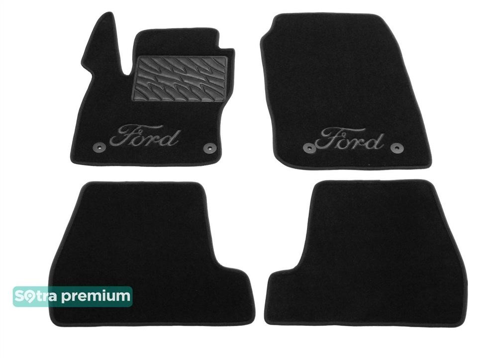 Sotra 90613-CH-GRAPHITE Коврики салона Sotra двухслойные Premium темно-серые для Ford Focus (mkIII) 2015-2018 (USA), комплект 90613CHGRAPHITE: Отличная цена - Купить в Польше на 2407.PL!