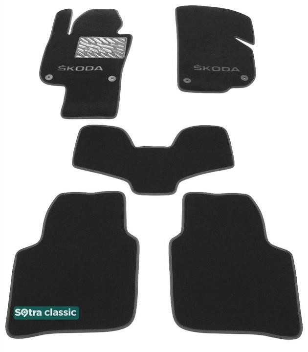 Sotra 90665-GD-GREY The carpets of the Sotra interior are two-layer Classic gray for Skoda Superb (mkII)(B6) (with electrically adjustable seats) 2008-2015, set 90665GDGREY: Buy near me at 2407.PL in Poland at an Affordable price!