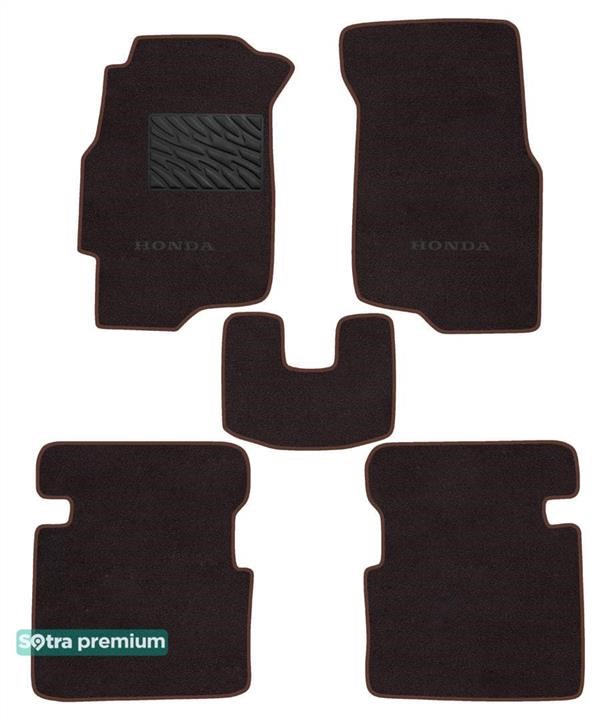 Sotra 90745-CH-CHOCO Коврики салона Sotra двухслойные Premium коричневые для Honda Civic (mkVI) 1995-2001, комплект 90745CHCHOCO: Отличная цена - Купить в Польше на 2407.PL!