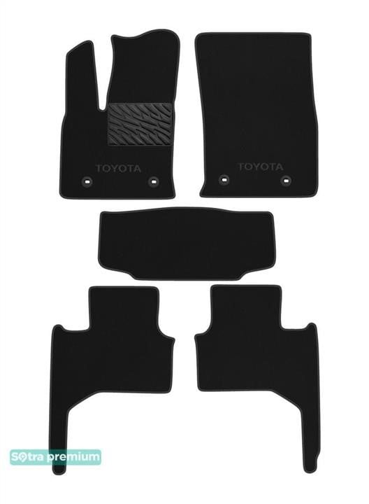 Sotra 90688-CH-BLACK The carpets of the Sotra interior are two-layer Premium black for Toyota Land Cruiser (J300) 2021-, set 90688CHBLACK: Buy near me in Poland at 2407.PL - Good price!