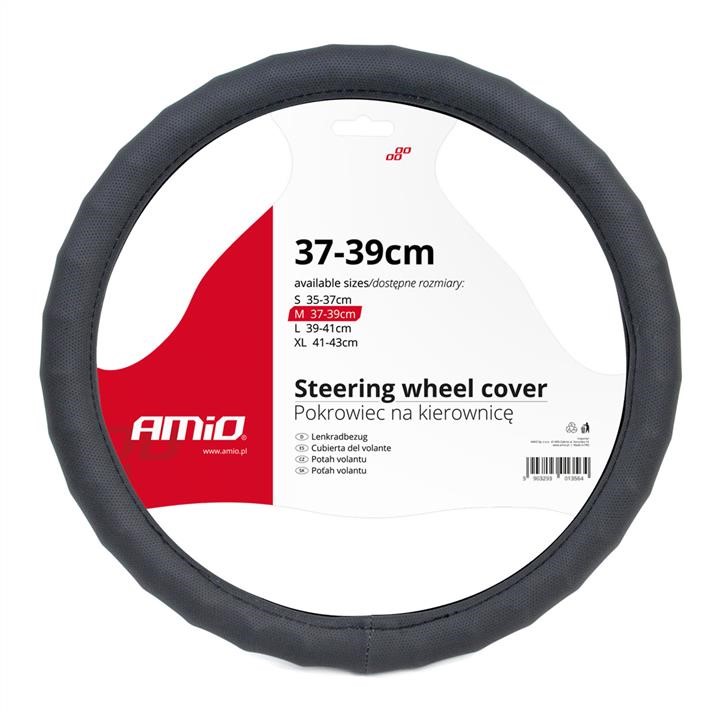 AMiO 01378 Steering wheel cover SWC-14-M 37-39 cm 01378: Buy near me in Poland at 2407.PL - Good price!