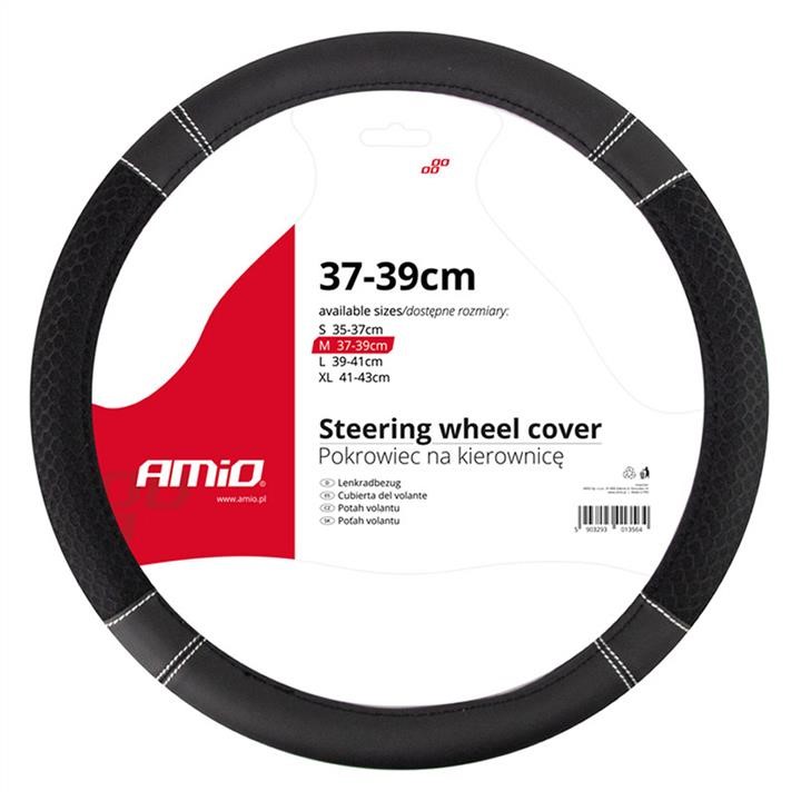AMiO 01697 Steering wheel cover SWC-20-M 37-39 cm 01697: Buy near me in Poland at 2407.PL - Good price!