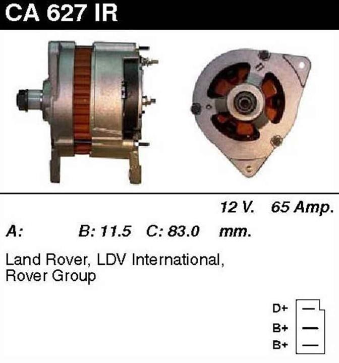 MSG Rebuilding CA627IR Generator restauriert CA627IR: Kaufen Sie zu einem guten Preis in Polen bei 2407.PL!