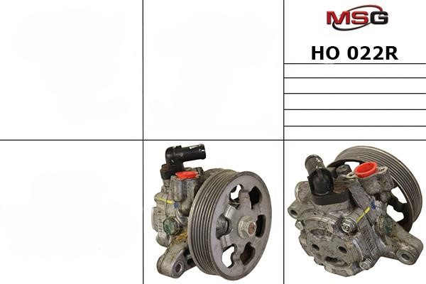 MSG Rebuilding HO022R Power steering pump reconditioned HO022R: Buy near me in Poland at 2407.PL - Good price!