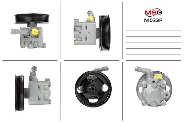 MSG Rebuilding NI033R Power steering pump reconditioned NI033R: Buy near me in Poland at 2407.PL - Good price!