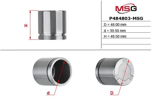MSG P484803-MSG Piston caliper P484803MSG: Dobra cena w Polsce na 2407.PL - Kup Teraz!