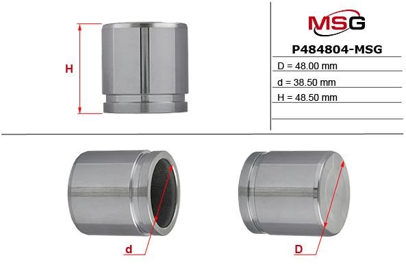 MSG P484804-MSG Поршень суппорта P484804MSG: Отличная цена - Купить в Польше на 2407.PL!