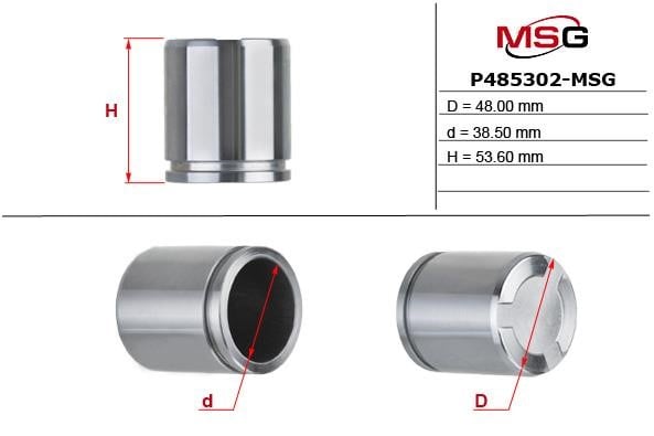 MSG P485302-MSG Piston caliper P485302MSG: Dobra cena w Polsce na 2407.PL - Kup Teraz!