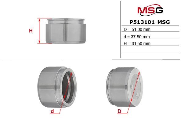 MSG P513101-MSG Поршень суппорта P513101MSG: Отличная цена - Купить в Польше на 2407.PL!