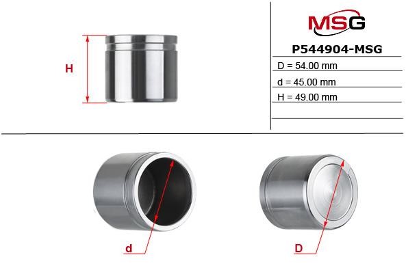 MSG P544904-MSG Auto part P544904MSG: Buy near me in Poland at 2407.PL - Good price!